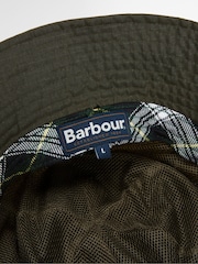 Barbour® Green Spectator 6 Panel Bucket Hat - Image 8 of 10