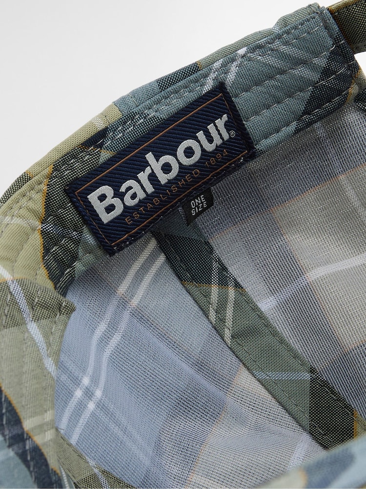 Barbour® Blue Tartan Sports Cap - Image 8 of 8