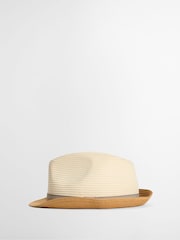 Barbour® Brown Ashill Trilby Summer Hat - Image 2 of 6