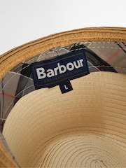 Barbour® Brown Ashill Trilby Summer Hat - Image 5 of 6