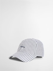Barbour® Blue & White Stripe Cresswell Cap - Image 1 of 11