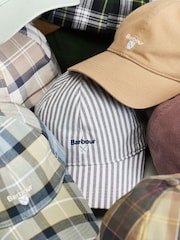 Barbour® Blue & White Stripe Cresswell Cap - Image 2 of 11