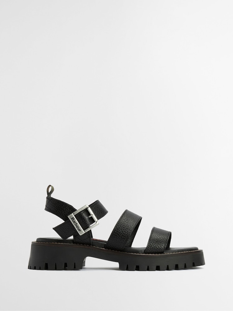 Barbour® Black Gabby Sandals - Image 1 of 9 Barbour® Black Gabby Sandals - Image 1 of 9