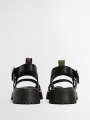 Barbour® Black Gabby Sandals - Image 3 of 9