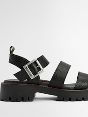 Barbour® Black Gabby Sandals - Image 6 of 9