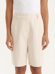 4th & Reckless Cream Tailored Longline Cargo Shorts - Image 5 of 5