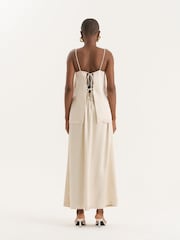 4th & Reckless Cream Satin Square Neck Cami Top - Image 4 of 6
