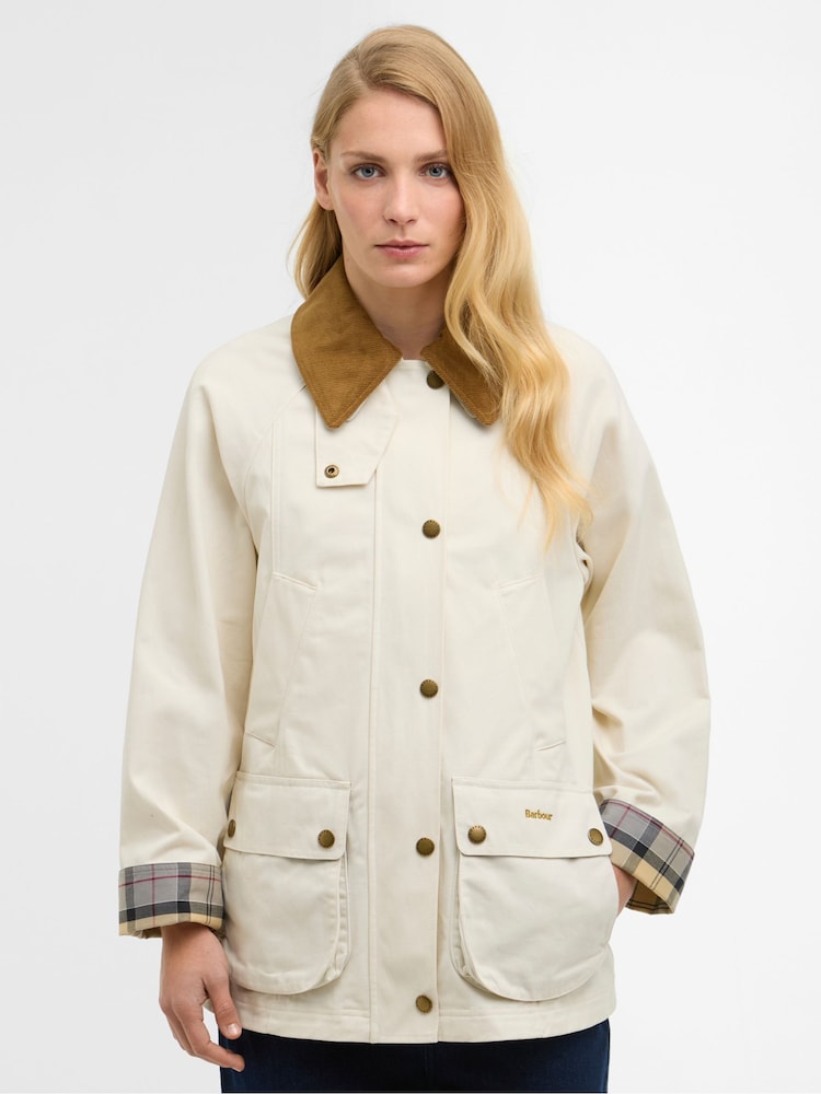 Barbour® Cream Modern Beadnell Casual Jacket - Image 1 of 9
