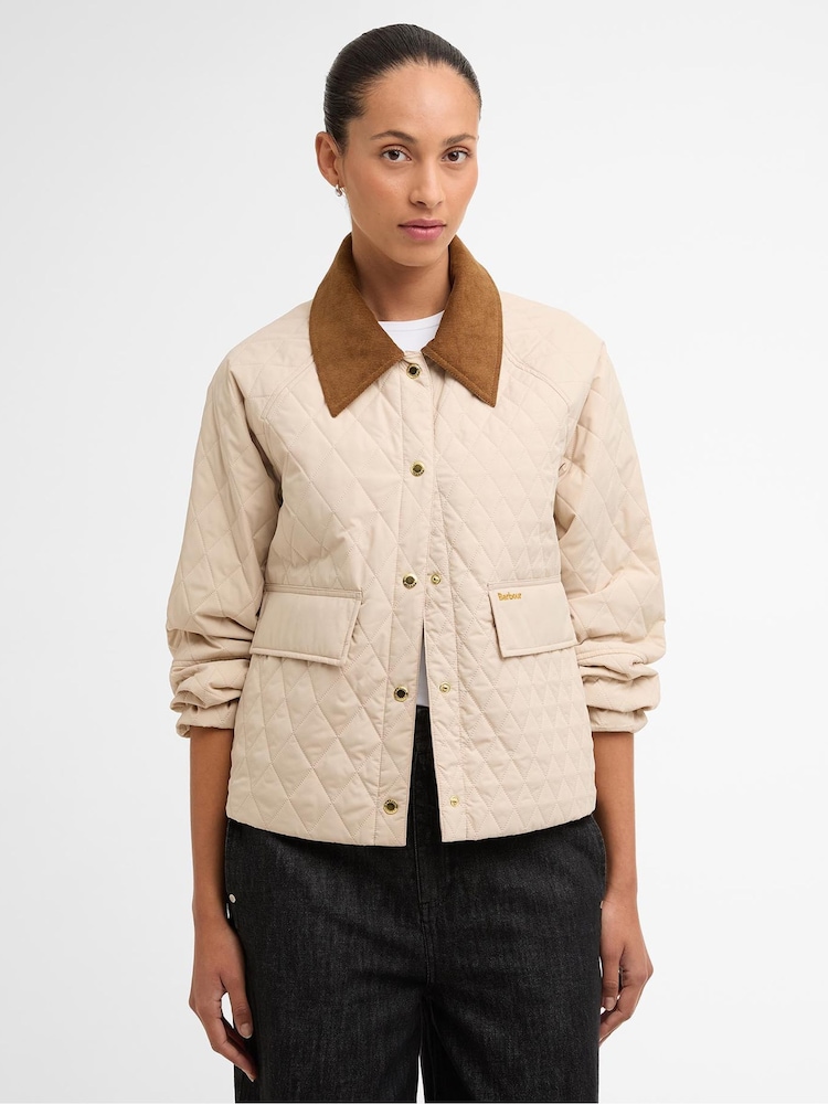 Barbour® Natural Kirby Quilted Jacket - Image 1 of 6