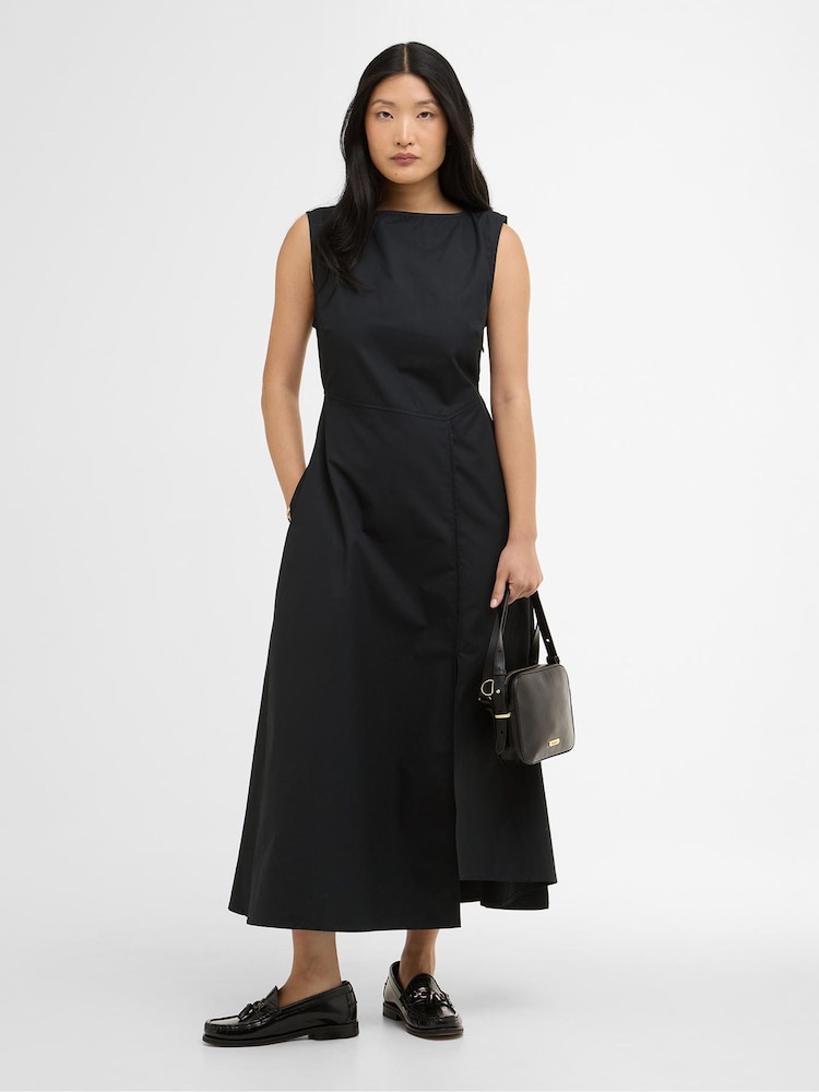 Barbour Black Liza Maxi Dress - Image 1 of 7