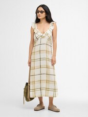 Barbour® Natural Gianna Midi Dress - Image 3 of 7