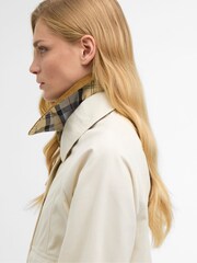 Barbour® Cream Cropped Beadnell Casual Jacket - Image 5 of 8