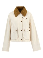 Barbour® Cream Cropped Beadnell Casual Jacket - Image 7 of 8