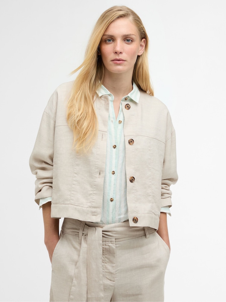 Barbour® Natural Gabby Overshirt - Image 1 of 7