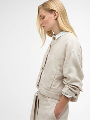 Barbour® Natural Gabby Overshirt - Image 4 of 7
