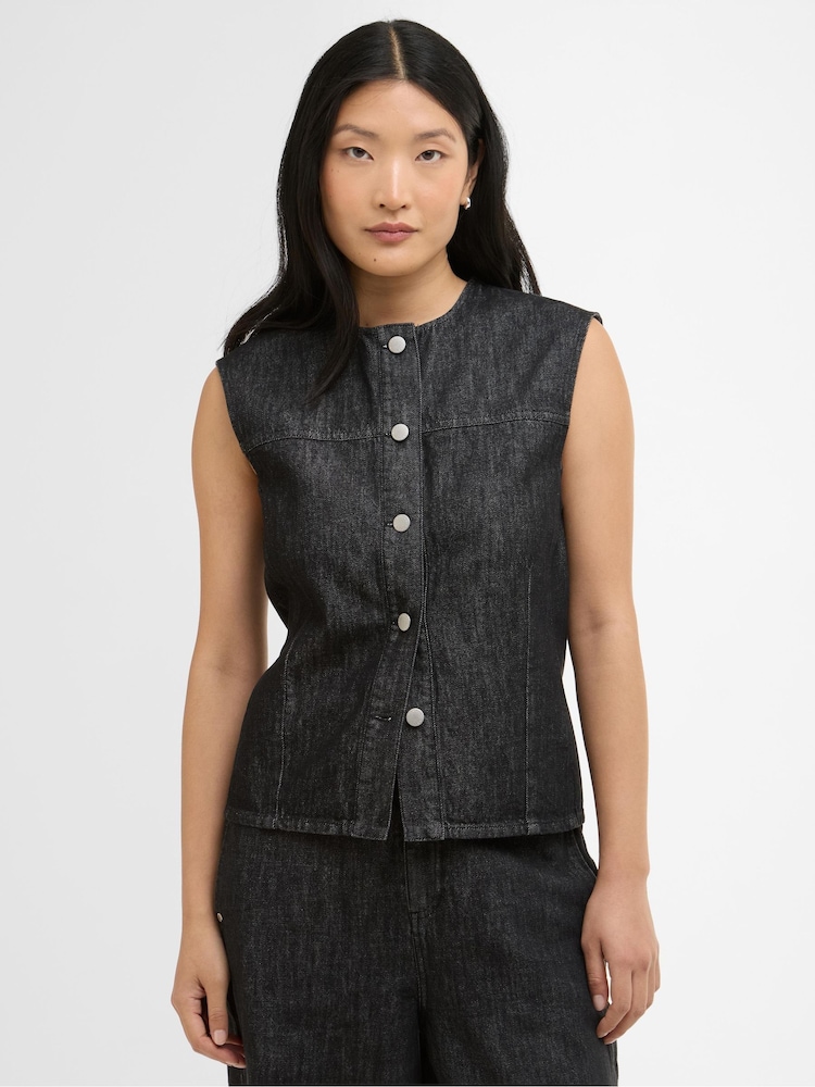 Barbour Black Myra Denim Shirt - Image 1 of 7