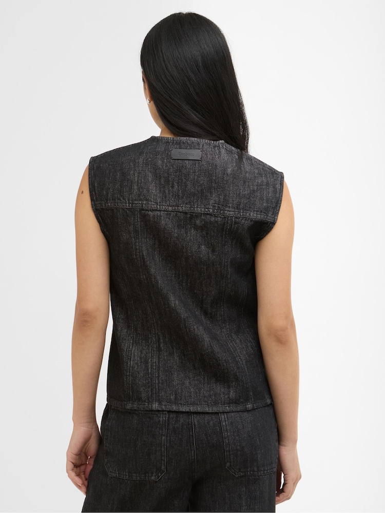 Barbour Black Myra Denim Shirt - Image 2 of 7