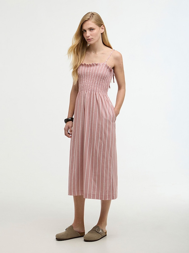 Barbour Cream Madeline Midi Dress - Image 1 of 7