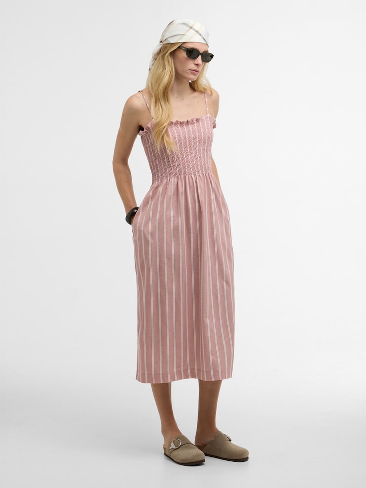 Barbour Cream Madeline Midi Dress - Image 2 of 7