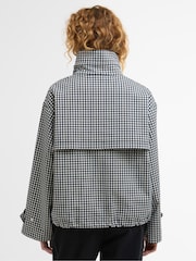 Barbour® Blue Bronwyn Check Showerproof Jacket - Image 3 of 7