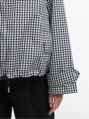 Barbour® Blue Bronwyn Check Showerproof Jacket - Image 5 of 7