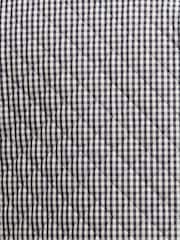 Barbour® Blue Cashel Check Collarless Quilted Jacket - Image 7 of 7