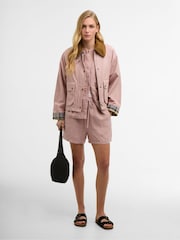 Barbour® Gardenia Pink Cropped Beadnell Casual Jacket - Image 2 of 9