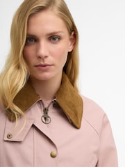 Barbour® Gardenia Pink Cropped Beadnell Casual Jacket - Image 4 of 9