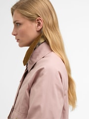 Barbour® Gardenia Pink Cropped Beadnell Casual Jacket - Image 5 of 9