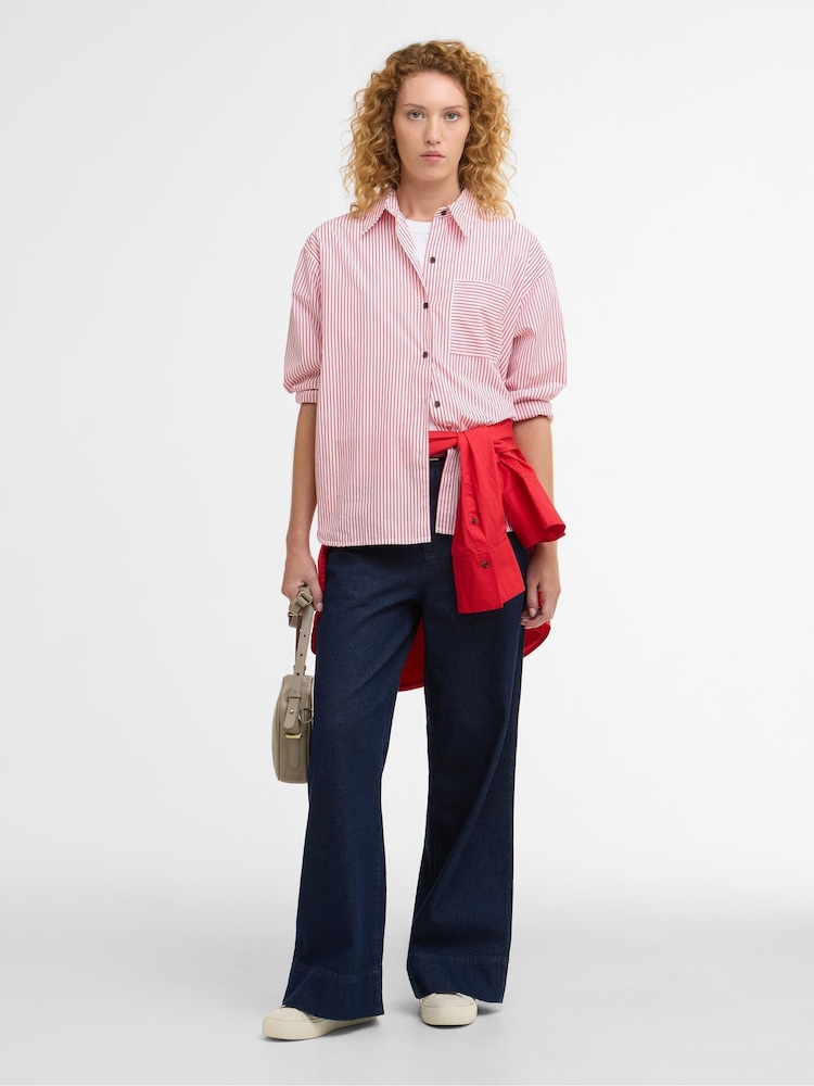 Barbour® Red Polly Striped Shirt - Image 2 of 7 Barbour® Red Polly Striped Shirt - Image 2 of 7