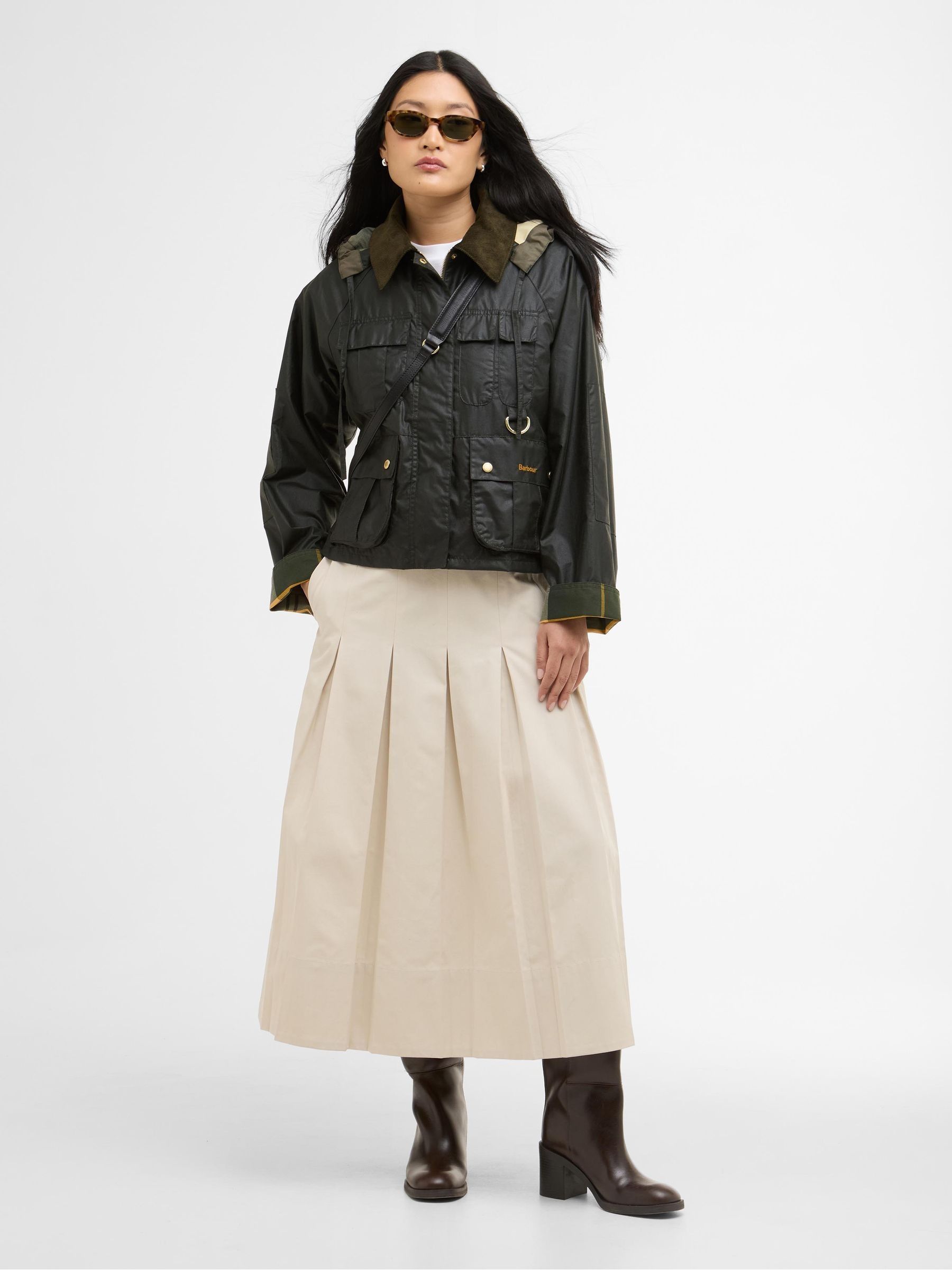 Buy Barbour® Green Liza Wax Jacket from the Next UK online shop