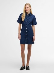 Barbour Natural Maia Denim Mini Dress - Image 1 of 7
