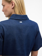 Barbour Natural Maia Denim Mini Dress - Image 5 of 7