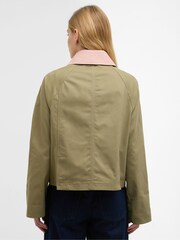 Barbour® Green Cropped Beadnell Casual Jacket - Image 2 of 9