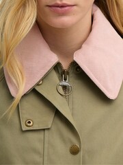 Barbour® Green Cropped Beadnell Casual Jacket - Image 7 of 9
