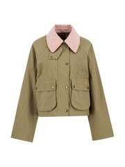 Barbour® Green Cropped Beadnell Casual Jacket - Image 8 of 9