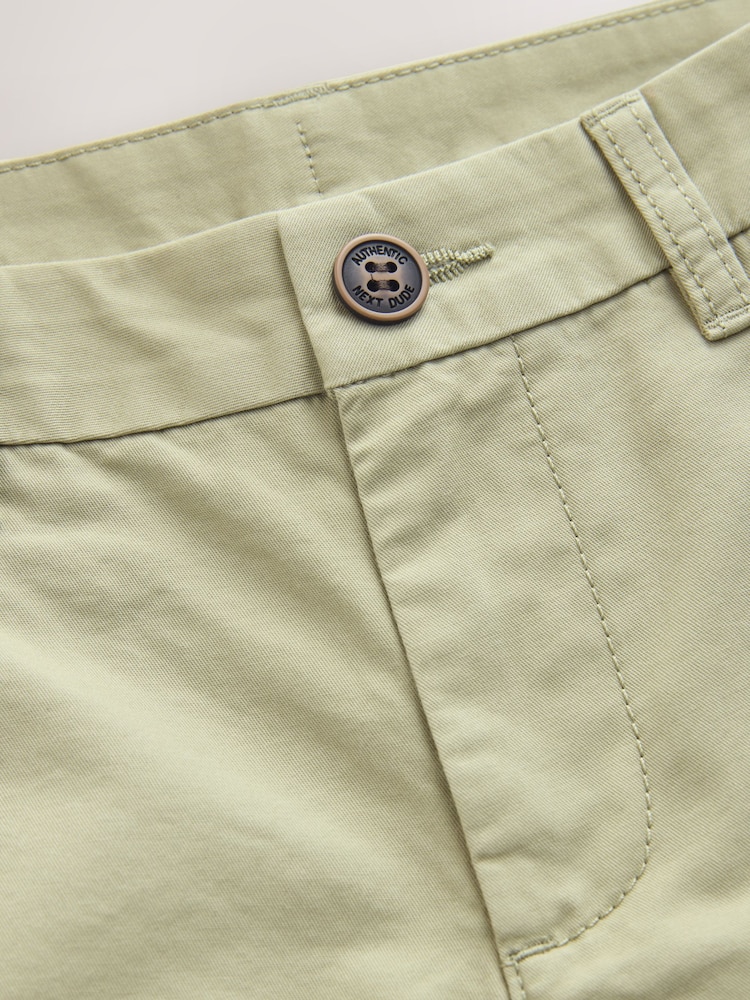Sage Green Regular Fit Chino Shorts (3-16yrs) - Image 4 of 4