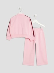 River Island Pink Girls Frill Tracksuits Set - Image 2 of 5