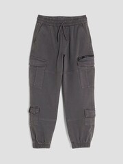 River Island Grey Boys Cargo Trousers - Image 1 of 4