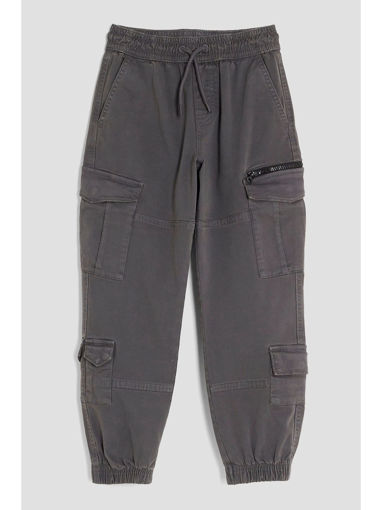 River Island Grey Boys Cargo Trousers - Image 2 of 8
