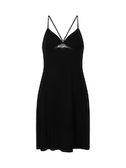 Hunkemoller Nova Jersey Slip Black Dress - Image 1 of 2