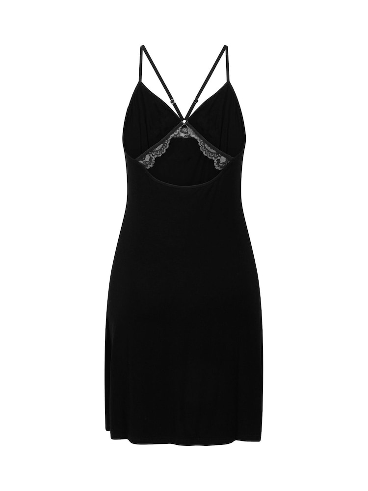 Hunkemoller Nova Jersey Slip Black Dress - Image 2 of 2