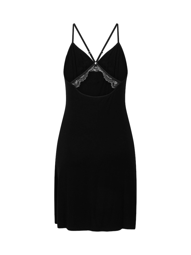 Hunkemoller Black Nova Jersey Slip Dress - Image 5 of 5 Hunkemoller Black Nova Jersey Slip Dress - Image 5 of 5