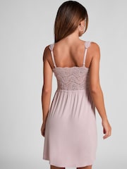 Hunkemoller Purple Nova Jersey Slip Dress - Image 3 of 5