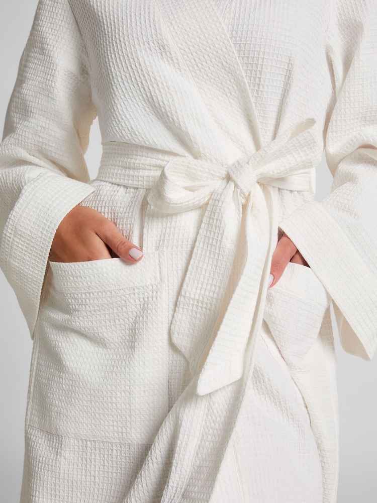 Buy Hunkemöller White Waffle Bathrobe from Next USA