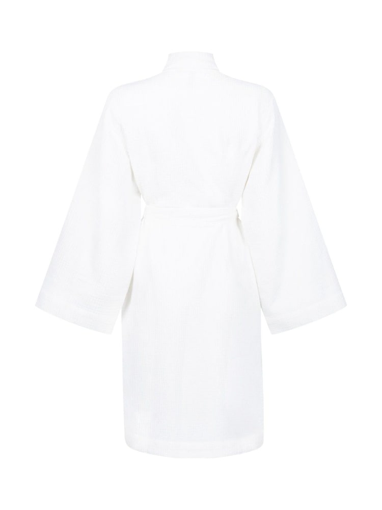 Hunkemöller Waffle White Bathrobe - Image 5 of 5