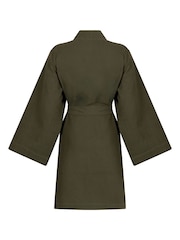 Hunkemöller Green Waffle Bathrobe - Image 2 of 2