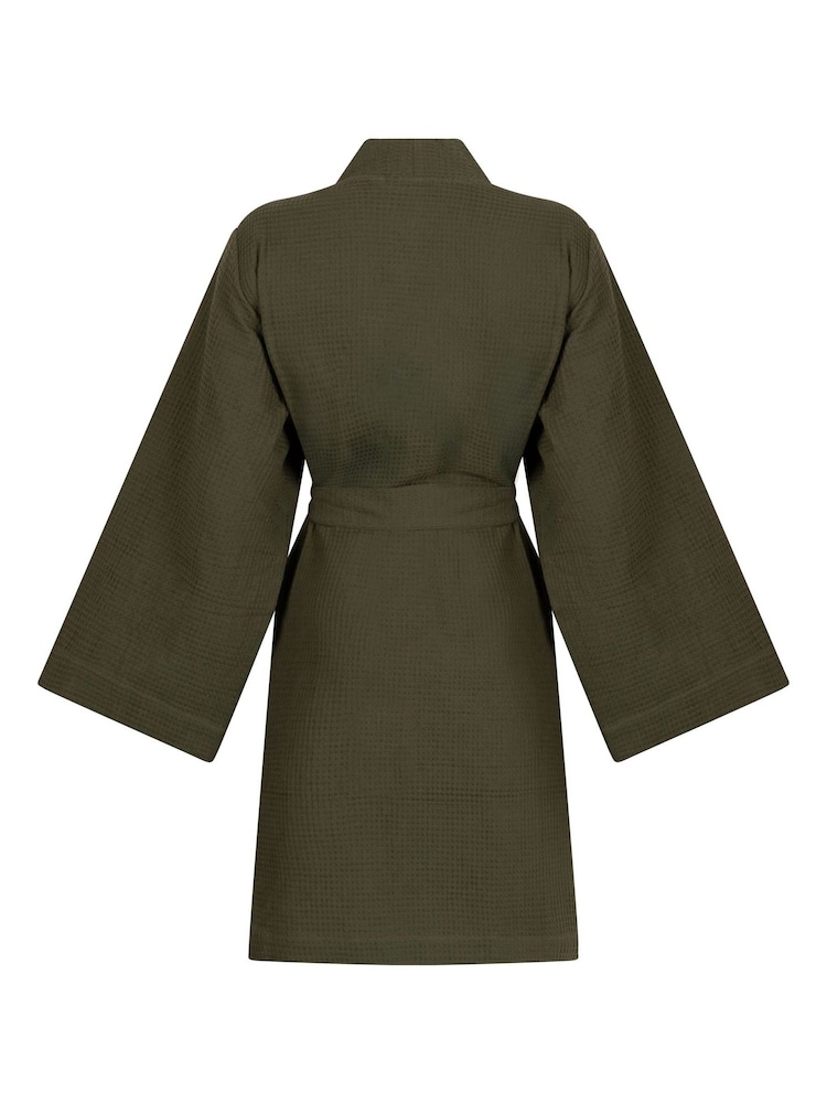 Hunkemöller Green Waffle Bathrobe - Image 2 of 2