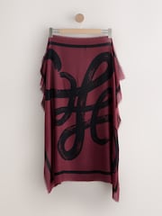 Jagodično rdeča N Swirl - Trg Lahka šal; ruta - Slika 9 iz 9