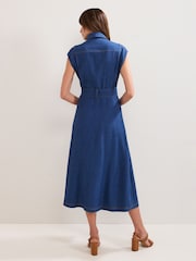 Phase Eight Blue Luiza Denim Dress - Image 2 of 7